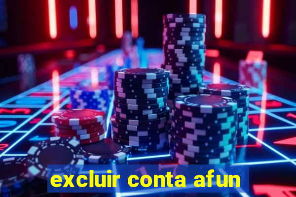 excluir conta afun